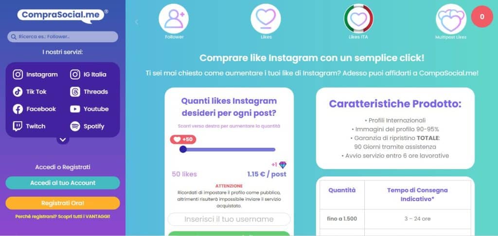 migliori-siti-dove-comprare-like-instagram-comprasocial