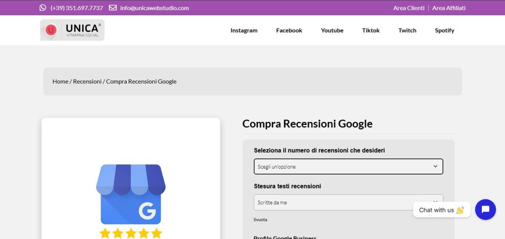 migliori-siti-dove-comprare-recensioni-google-unicawebstudio
