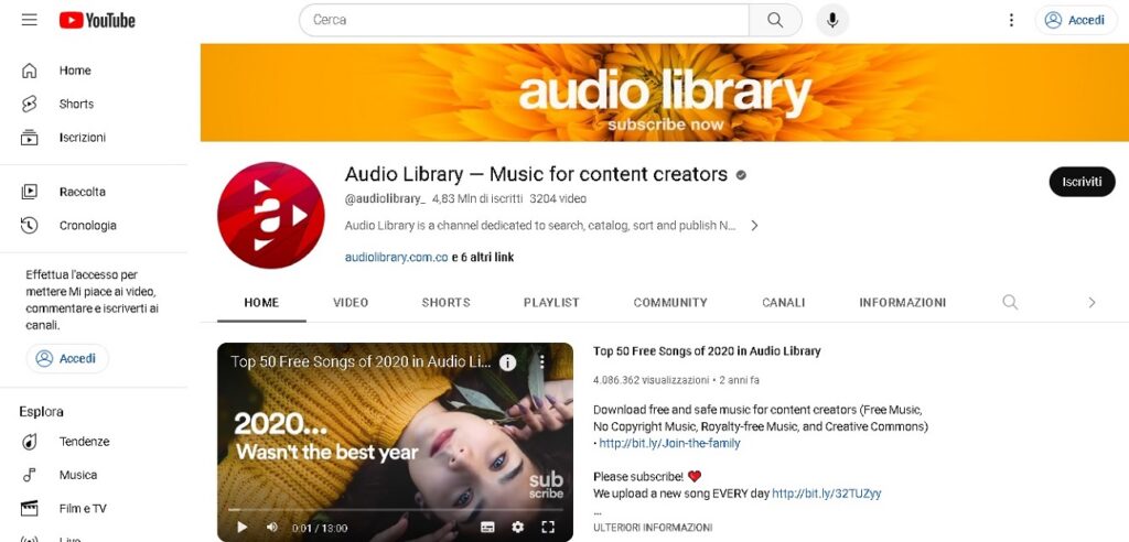 musica-senza -copyright-youtube-library