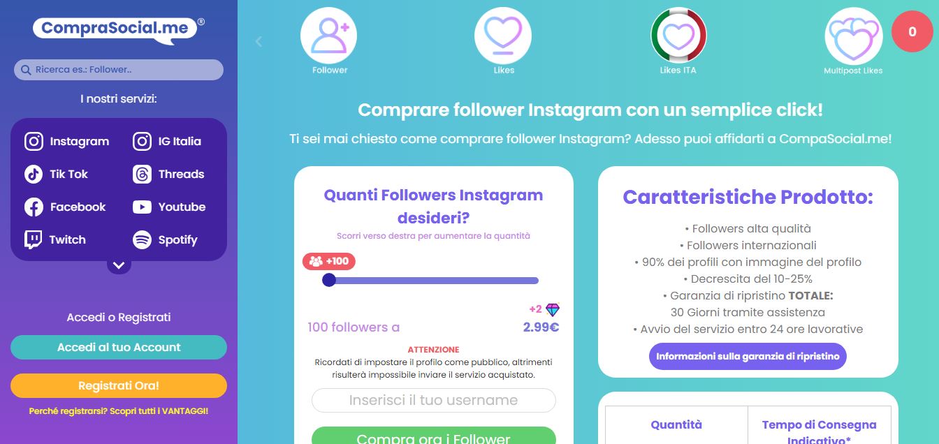 dove-comprare-follower-instagram-italiani-comprasocial