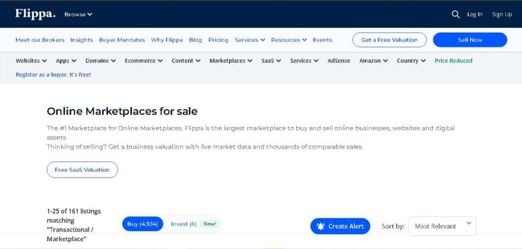flippa-recensione-funzionalità-marketplace