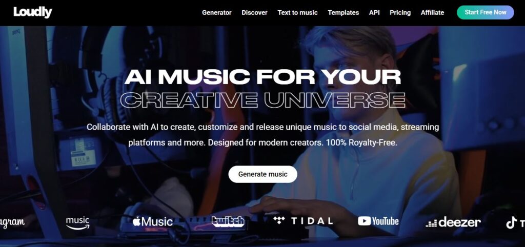 migliori-programmi-per-fare-musica-con-intelligenza-artificiale-loudly