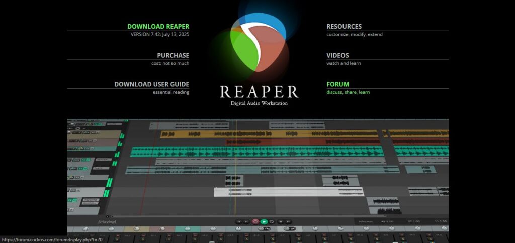 migliori-programmi-per-fare-musica-senza-intelligenza-artificiale-reaper