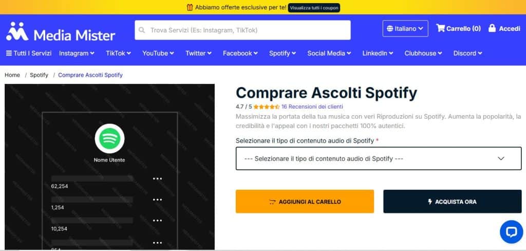 migliori-siti-dove-comprare-ascolti-spotify-mediamister
